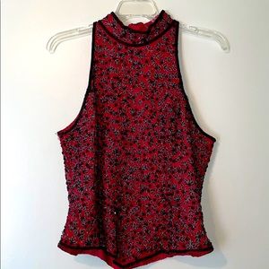 GORGEOUS beaded lined blouse